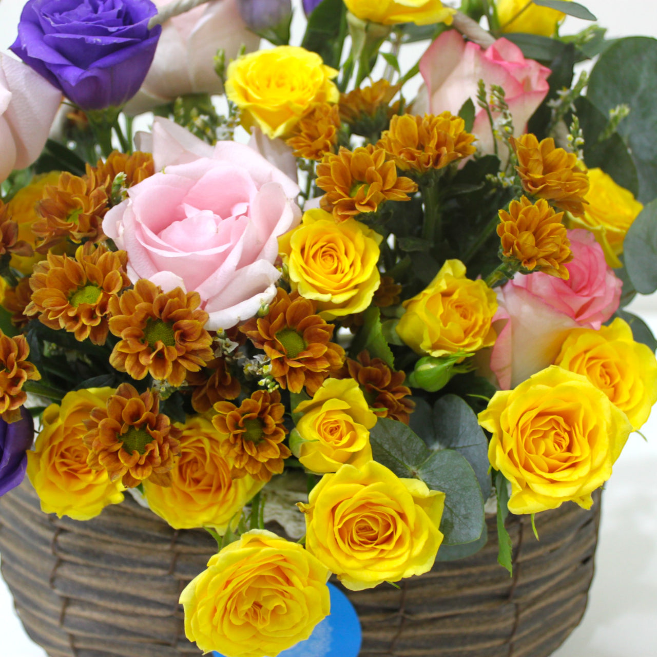 Charming Floral Delight in a Native Basket