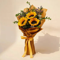 Sunflower wrapped Bouquet