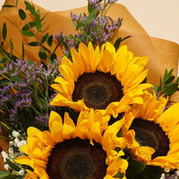 Sunflower wrapped Bouquet