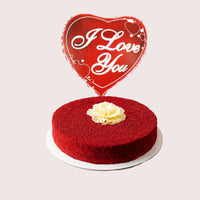 Red Velvet Cake & Balloon