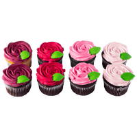 Berry Red Rose Cupcake