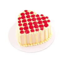 Valentine’s Day Cake with Buttercream & Edible Roses –