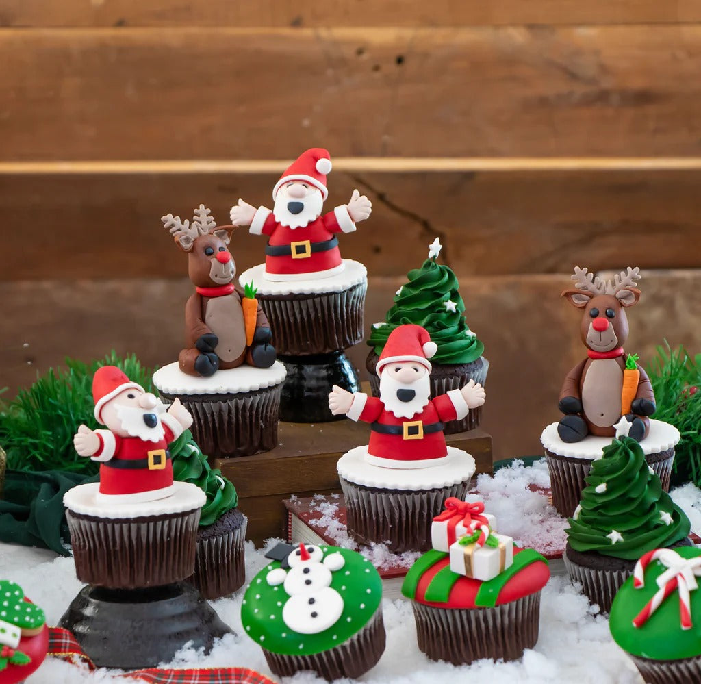 Christmas-Themed Cupcakes