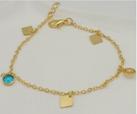 Radiant Reverie, Handcrafted, Brass Anklet, 18K Gold, Buy Radiant Reverie Online