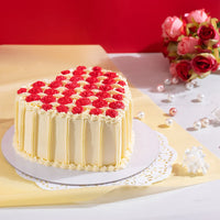 Rose Heart Cake | Chocolate Flavor