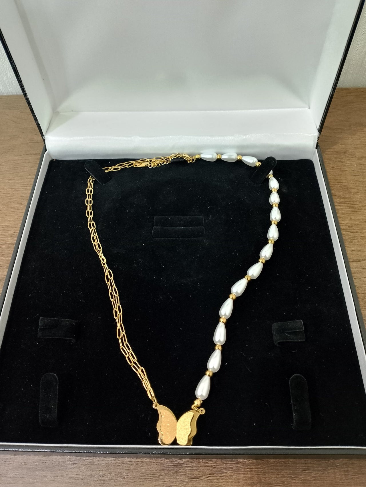 Stainless Steel Necklace Drenched in 14k Gold Plated
