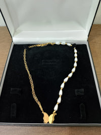 Stainless Steel Necklace Drenched in 14k Gold Plated