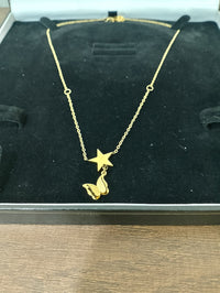 Captivating Stainless Steel Necklace in 14k Splendor