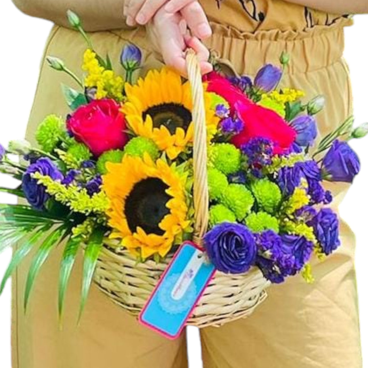 Roses & Sunflower Basket
