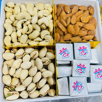 Classic Box with Pistachios, Cashews, Almonds & Chocolates – Ideal Ramadan Gift