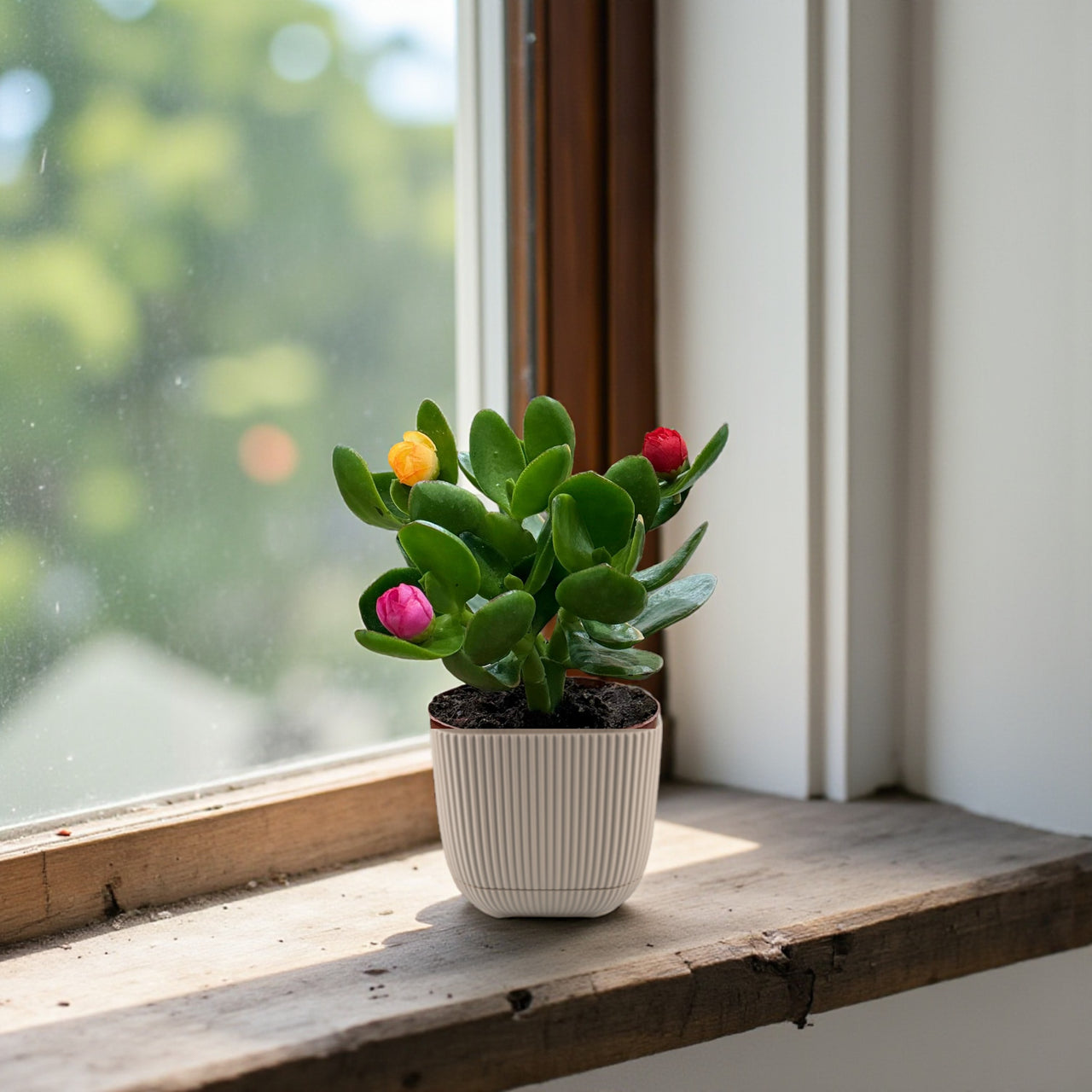 Crassula ovata (Money Tree / Jade Plant) Artifical Flowers