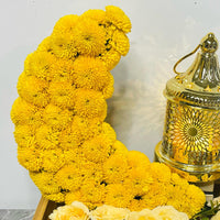 Ramadan Kareem Yellow Crescent Lantern Tray