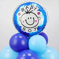 Baby Boy Balloon Pillar