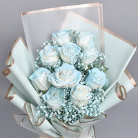 Beauty of Blue Roses Bouquet