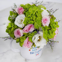 Birthday Blooms Floral Mug Surprise