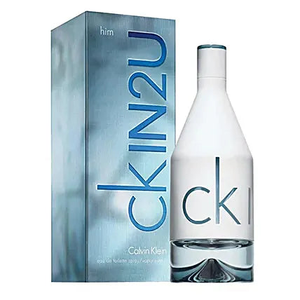 CK IN2U for Men, Calvin Klein Eau de Toilette, Men's Fragrance, Fresh Perfume, Spicy Scent