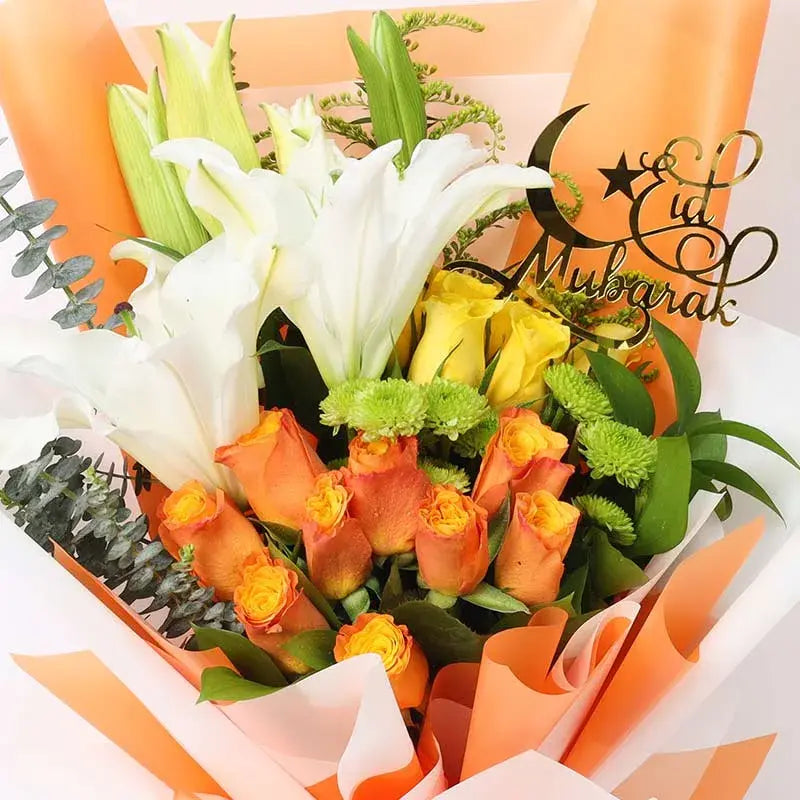 Eid blessings Orange Bouquet