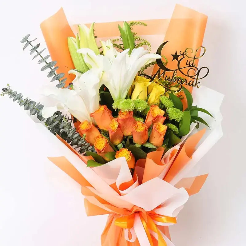 Eid blessings Orange Bouquet