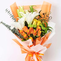 Eid blessings Orange Bouquet
