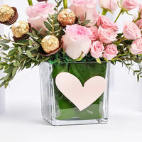 Pink Roses and Rochers Bouquet