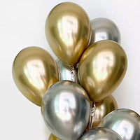 Set of 10 Latex Balloons Filled with Helium Gas