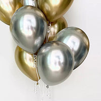 Set of 10 Latex Balloons Filled with Helium Gas
