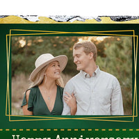 Happy Anniversary Personalized Frame: Custom Message Picture Display