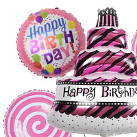 Happy Birthday Cake Balloon Set