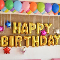 Vibrant Celebration, Colourful Balloon Decor, Inflated Letter Balloons, Helium Balloons, Shades of Blue