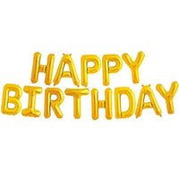 Happy Birthday Colourful Balloon Decor