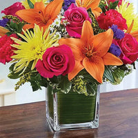 Mixed Flowers arrangement in vase