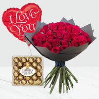 I Love You Bouquet with Ferrero Rocher