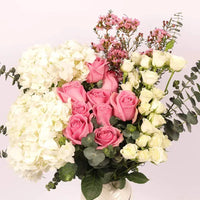 Ma Belle Blooms in Ceramic Vase