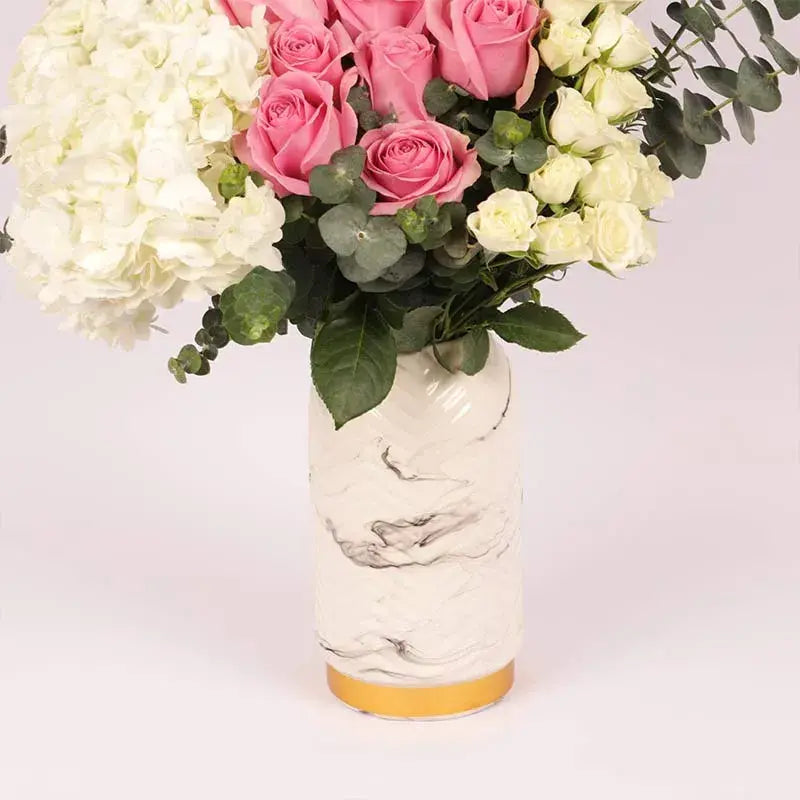 Ma Belle Blooms in Ceramic Vase