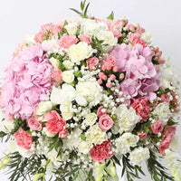Mixed Floral Arrangement in Glass Vase