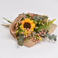 Sunflower & Hypericum Bouquet