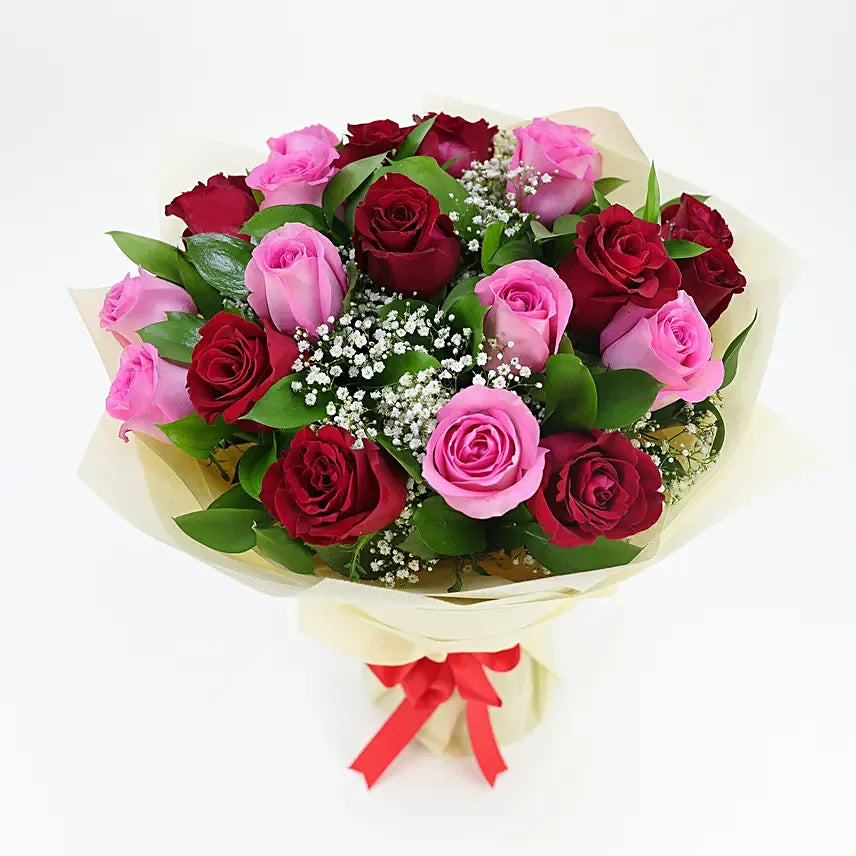Pink & red Roses bouquet