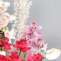 Floral Arrangement in Acrylic Box