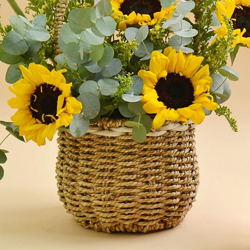 Sunflower Shine Basket