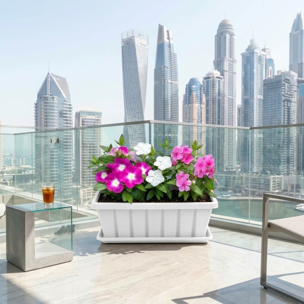 Vinca Mix Flower Bundle in 5-12cm Height | Outdoor Flowering Plants Dubai UAE
