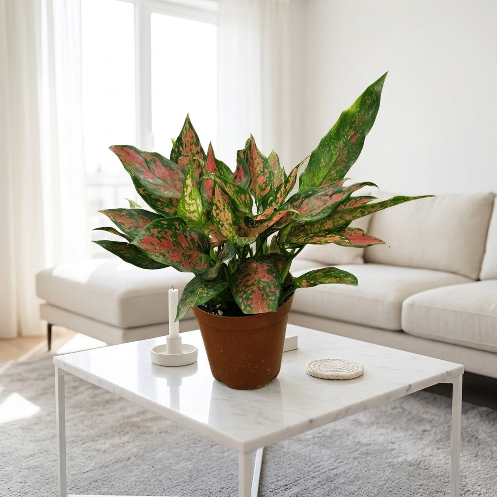 Aglaonema Plant - Red Valentine Plant - Chinese evergreen
